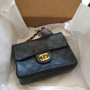 Real leather authentic Chanel handbag